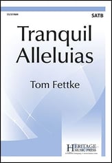 Tranquil Alleluias SATB choral sheet music cover